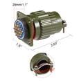 thumbnail image 4 of Aviation Connector, 28mm 14P Y2M28-14TK Waterproof Male Wire Panel Power, 4 of 5