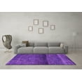 thumbnail image 3 of Ahgly Company Indoor Square Persian Purple Bohemian Area Rugs, 7' Square, 3 of 4