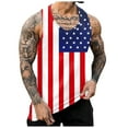 thumbnail image 4 of ZRBYWB Summer Tank Top Mens Summer Independence Day Printed Tank Tops Vest Sleeveless Top Vacation Funny Beach Vacation, 4 of 6