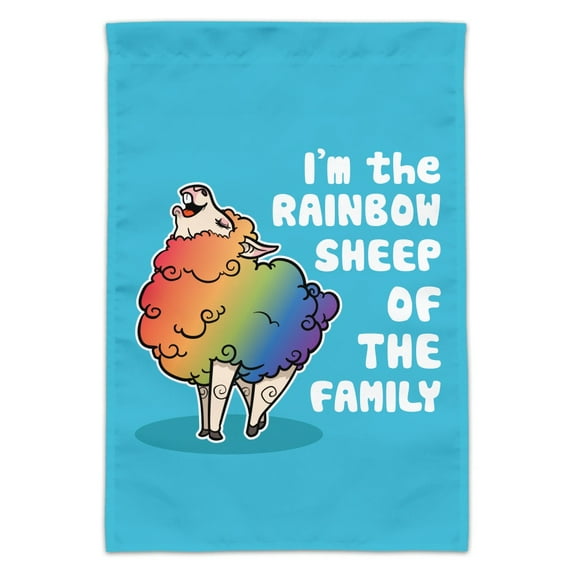 I'm The Rainbow Sheep of the Family Gay Pride Garden Yard Flag