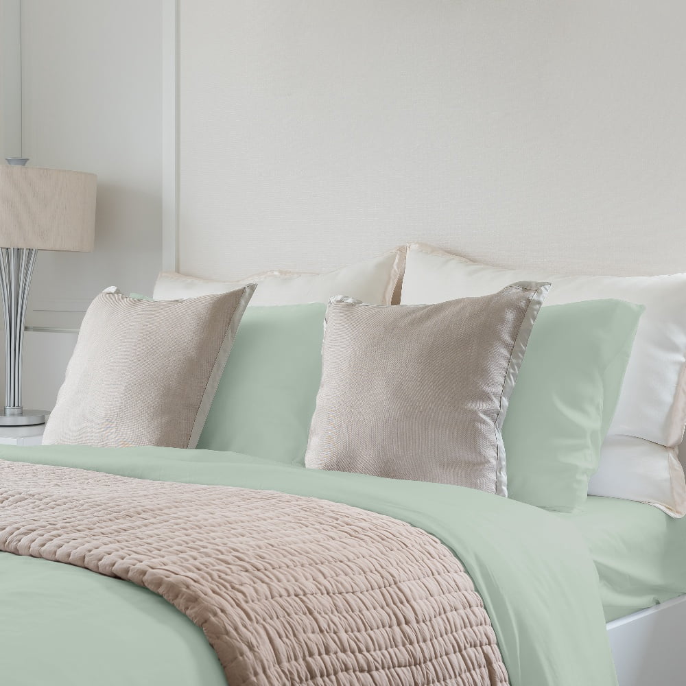 Yougu 4-Piece Sheet Set Oeko-TEX Certified,Viscose Derived from Bamboo,King sise,Light Green