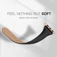 thumbnail image 4 of SWEES Leather Band Compatible for Apple Watch 38mm 40mm 41mm, Slim Thin Dressy Elegant Genuine Leather Strap Compatible for iWatch Series 8, 7, 6, 5, 4, 3, 2, 1, SE, Sport& Edition Women, Black, 4 of 5