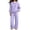 Light Purple, variant on Szluipve Women Full Zip Hoodie 2 Piece Outfits Drawstring Long Sleeve Zip‑Up Hooded Jacket and Elastic Waist Wide Leg Pants Casual Tracksuit Loungewear Set Light Gray XL