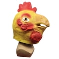 thumbnail image 1 of Disfraz de cosplay cómico integral de látex con forma de gallo con forma de Mask Rooster, 1 of 1