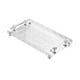 thumbnail image 1 of Bandeja rectangular para servir, bandeja acrílica para servir, ideal para oficina, hogar y comedor. Rayas, 1 of 9
