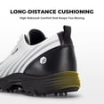 thumbnail image 6 of FitVille Wide Mens Golf Shoes Men Spiked Cushioning for Flat Feet Arch Support, Lightweight Slip-Resistant, 6 of 6