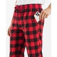 thumbnail image 5 of NY Threads Mens Flannel Pajama Pants with Pockets Soft Cotton Sleepwear Lounge PJ Bottoms, Medium, Black/Red, 5 of 7