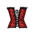 thumbnail image 3 of Grebrafan Corset for Women Renaissance Bustier Top Plus Size Red 5XL, 3 of 5