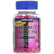 Kirkland Signature Diphenhydramine Hci 25 Mg Allergy Medicine & Antihistaminecompare to Active Ingredient of Benadryl Allergy Generic 1200count, 1count