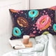 thumbnail image 4 of Fotbe Donuts1 Funda de Almohada Decorativa Estilo Occidental, Lujo en Algodón, Fundas para Almohadas King, Cojín Estampado para Decoración del Hogar-16"x24", 4 of 6