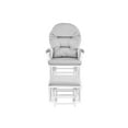 thumbnail image 4 of Suite Bebe Madison Glider & Ottoman, White Finish with Light Grey Cushions, 4 of 4