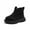 Black, variant on Toddler Girl Booties Kids Martin Boots Soft Soled Non Slip Short Leather Boots Single Boots Girls Ankle Boots Beige 12 M-18 M
