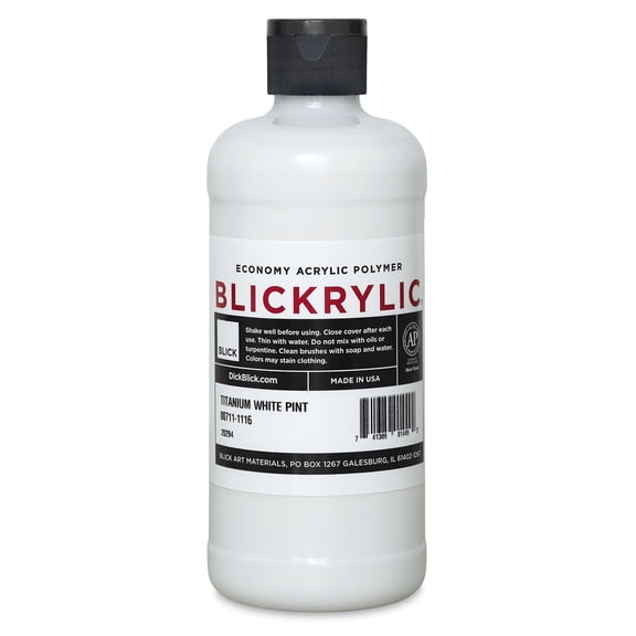Blickrylic Student Acrylics - Titanium White, Pint
