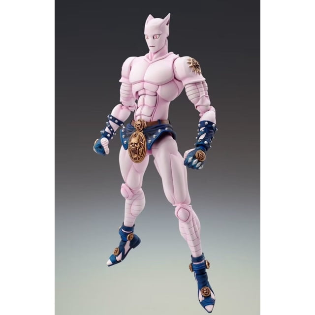 16 cm Anime JoJo Queen Of Bizarre Adventures Killer White Cat Pink Cat PVC Figuras de acción Colección Juguetes Muñeca zhangyuxiang LED