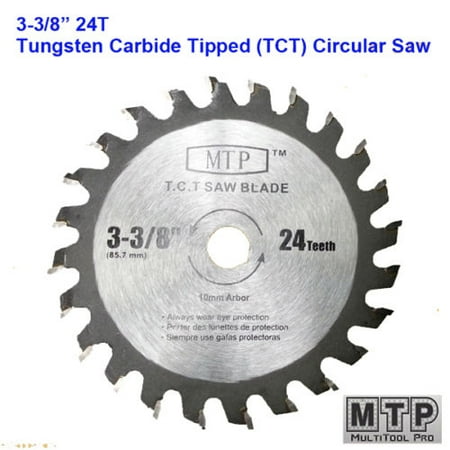 MTP ® 3-3/8-inch 10mm Arbor Carbide Tip Circular Saw Blade fit Craftsman Trak