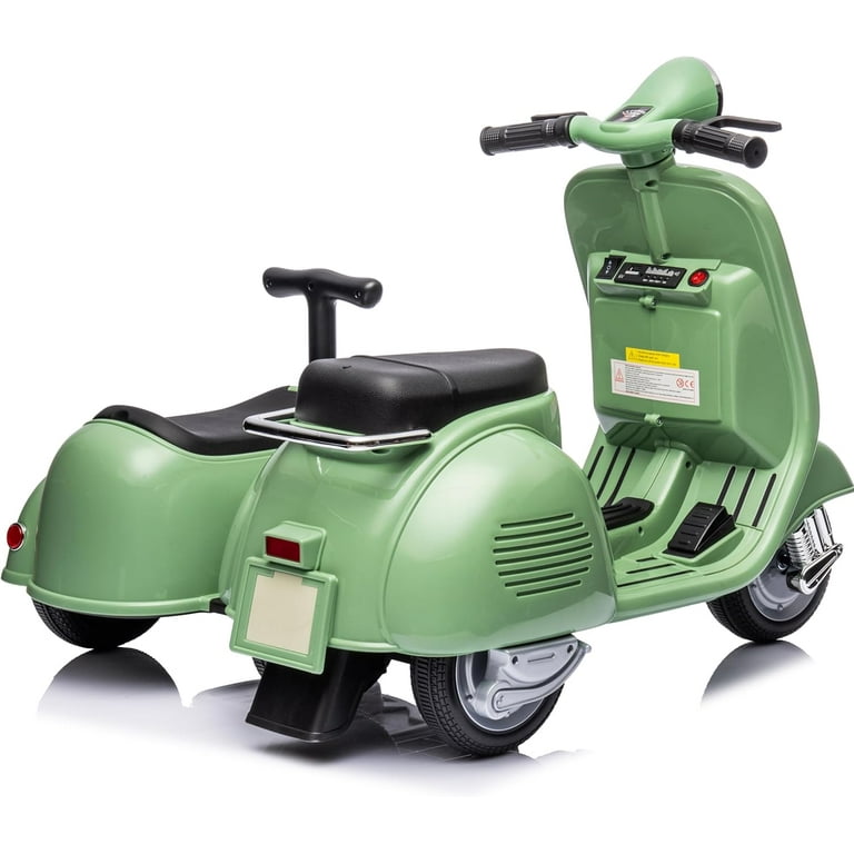 Tabaray Vespa Kids 6 V 3.7 mph Powered Ride-Ons, Green