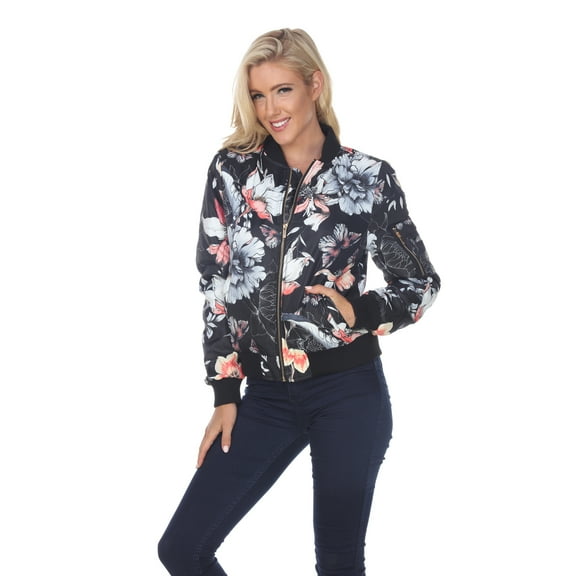Women's Floral Bomber Jacket