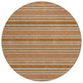 thumbnail image 2 of Addison Rugs Chantille Indoor/Outdoor Transitional Stripes Paprika Washable Round Rug, 8' x 8', 2 of 6