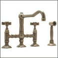 thumbnail image 2 of Rohl A1458 Country Kitchen 3-Leg Bridge Faucet and Side Spray, Available in Various Colors, 2 of 2
