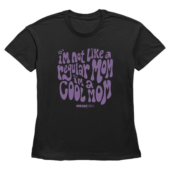 Womens Mean Girls I'm Not a Regular Mom Retro Purple T Shirt