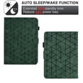 thumbnail image 3 of Embossed Folio Flip Smart Case for Amazon Kindle Paperwhite 7th Gen 2015/10th Gen 2018, Premium PU Leather Kickstand Card Slots Magnetic Auto Sleep/Wake with Pen Slot Case for Paperwhite 3/4, Green, 3 of 5