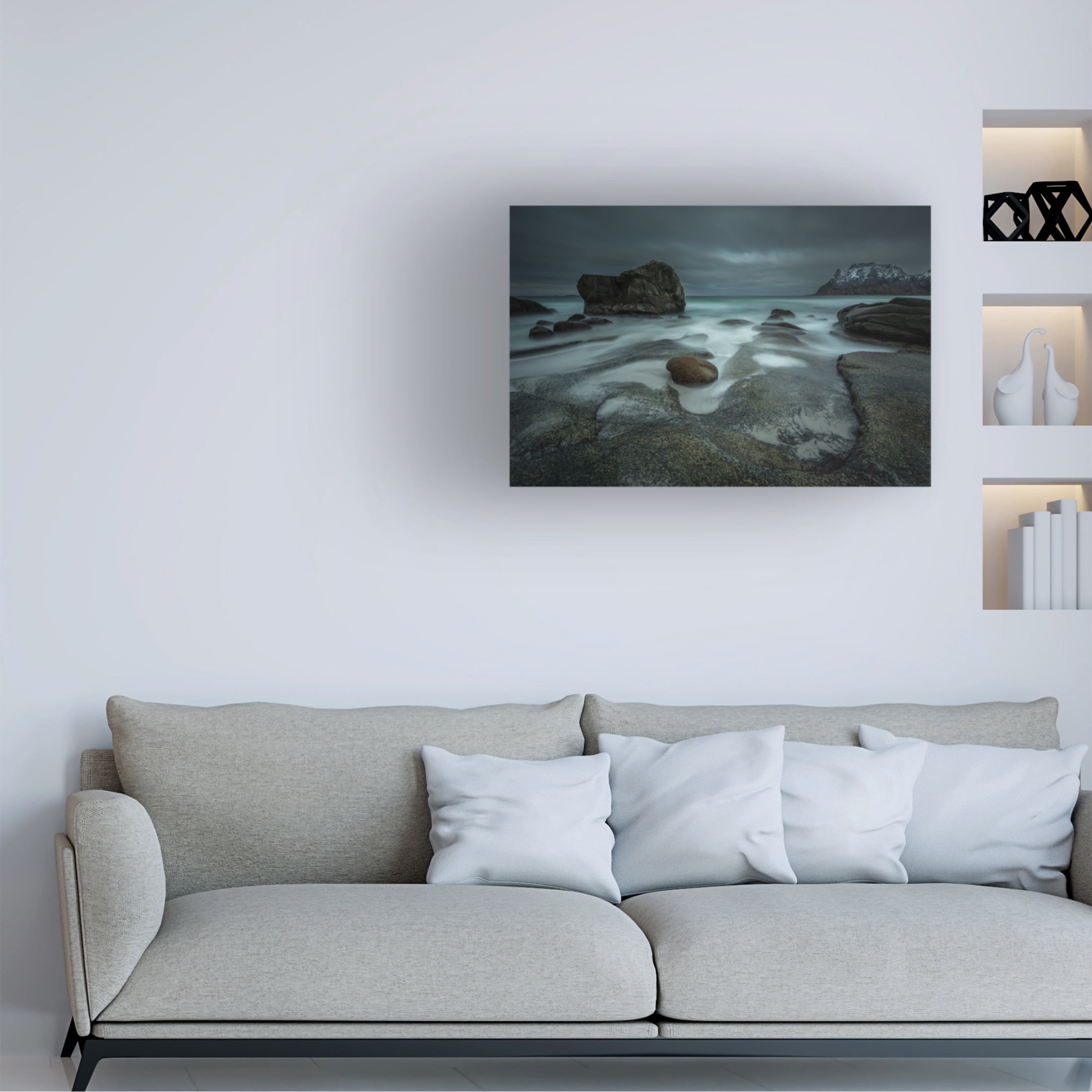 Canvas Wall Art - Haim Rosenfeld 'Stormbringer Coming ' Wall Art for Living Room, Bedroom, or Office Décor by Trademark Fine Art - 47 x 30 Inches