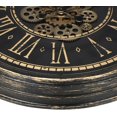 thumbnail image 4 of 24" Large Silent Wall Clock, Non-Ticking Quartz Battery Operated, Elegant Vintage Decorative Clock for Living Room, Fireplace Mantel, Home, Office,Mahogany Brown, 4 of 13