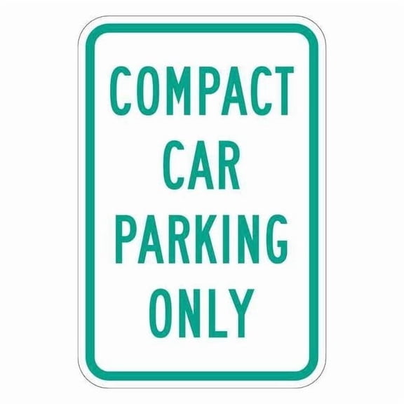 Lyle Compact Car Parking Sign,18" x 12, T1-1036-HI_12x18 T1-1036-HI_12x18