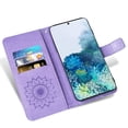 thumbnail image 6 of Compatible with Samsung Galaxy S20 5G 6.2 inch Wallet Phone Case and Tempered Glass Screen Protector Flip Credit Card Holder Stand Mandala Flower Cell Cover for S 20 20S UW S2O G5 Women Men Purple, 6 of 9