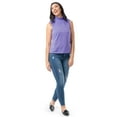 thumbnail image 2 of Lee Womens and Plus Smocked High-neck Tank Top, S-4X, 2 of 7