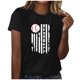 thumbnail image 1 of Blusa informal de manga corta con cuello redondo y estampado suelto de verano para mujer con estilo OAVQHLG3B Store  lin121212, 1 of 4