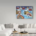 thumbnail image 3 of Trademark Fine Art 'Winter Moon Quilter Village' Canvas Art by Cheryl Bartley, 3 of 3