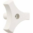 thumbnail image 1 of 20165 0.56 In. Bouton de Fenêtre Tri-Lug Blanc, 1 of 1
