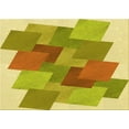thumbnail image 1 of Ahgly Company Machine Washable Indoor Rectangle Transitional Bold Yellow Area Rugs, 5' x 7', 1 of 7