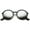 Black / Silver Mirror, variant on sunglassLA Unisex Mid Sized Modern Metal Temple Mirror Lens Round Sunglasses (Black-Silver / Magenta Mirror) - 49mm