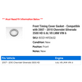 thumbnail image 2 of Front Timing Cover Gasket - Compatible with 2007 - 2010 Chevy Silverado 3500 HD 6.6L V8 LMM VIN 6 2008 2009, 2 of 2