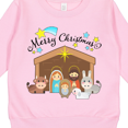 thumbnail image 3 of Inktastic Merry Christmas Cute Nativity Scene Toddler Sweatshirt, 3 of 4