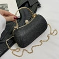 thumbnail image 4 of Mepaouo Metal Handle Evening Bag for Women Glitter Wedding Clutch Purse Crossbody Handbag Totes, 4 of 5