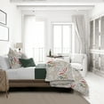 thumbnail image 4 of 6ix Tailors  Fall Foliage Beige Queen Duvet Cover & 2 Pillow Shams Set - 3 Piece, 4 of 5