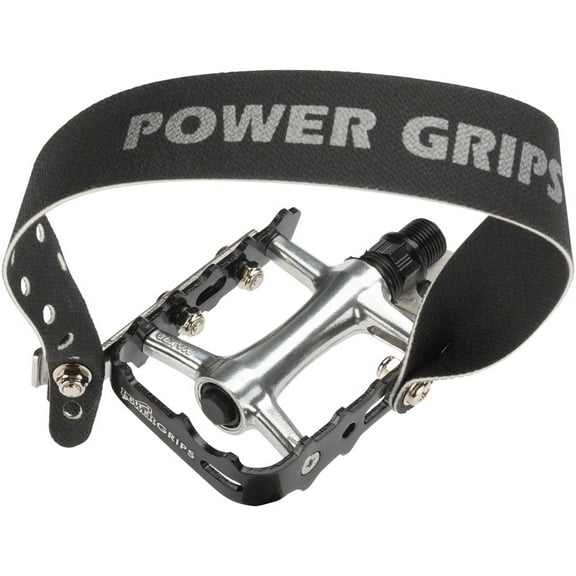 Power Grips High Performance Pedal Kit - Aluminum, 9/16", Black, XL