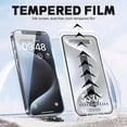 thumbnail image 2 of 2pcs Mbffshop Silk Screen Dust-Free Room Tempered Film, Livingneed Dust-Free Room, Privacy HD Artifact Invisible Protector, Mbffshop Screen Protector for iPhone 16 Promax (HD+Privacy,For13Pro), 2 of 8