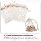 thumbnail image 4 of Bolsa de organza Uxcell, bolsas de malla transparente con estrellas y luna, bolsas de regalo con cordón, bolsas de favor para fiestas al por mayor, fundas para joyas blancas y doradas de 3.5" x 5", 4 of 6