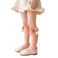 thumbnail image 4 of CAIXIA Bow Girls Knee High Socks Cotton School Uniform Dress Long Socks for Girls, 4 of 7