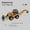 2in1 Car, variant on Engineering Diecast Crane Bulldozer Excavator Vehicle Construction Alloy+Plastic Tractor Inertial Model Toys for Children Boys