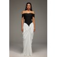 thumbnail image 1 of Vestido largo sin mangas con vendaje en los hombros descubiertos de Dress Leha, 1 of 6