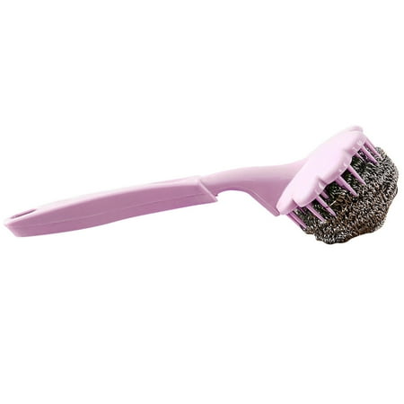 

Labakihah Stainless Steel Wire Ball Washing Pot Brush With Handle Cleaning Ball Brush Cleaning Balls cleaning brush