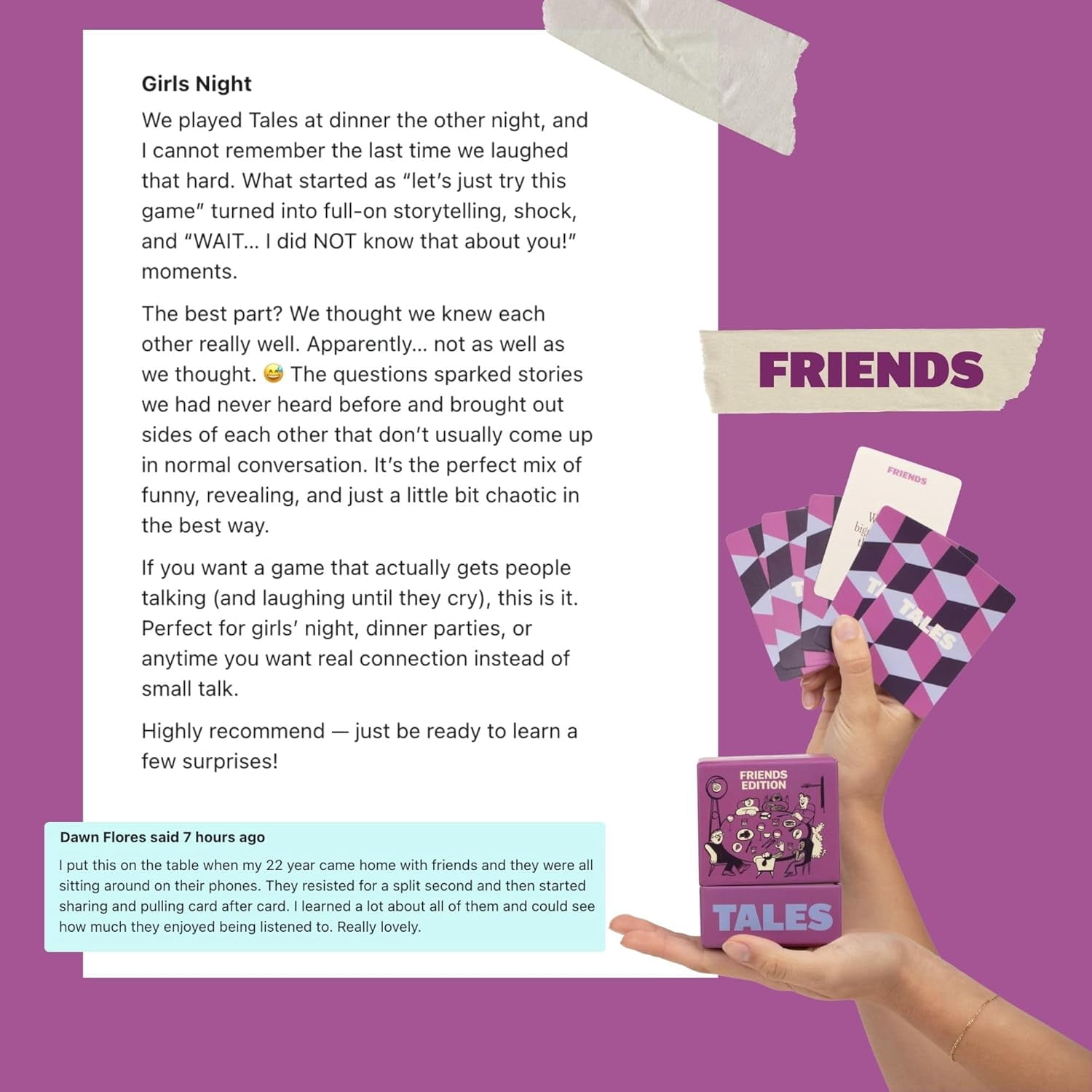 TALES Conversation Cards, Friends Edition 150 Count, Fun Friend