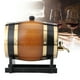 thumbnail image 4 of Barril de vino, barril de vino de madera retro de gran capacidad de 3L Contenedor de vino Diseño fácil de usar, 4 of 8