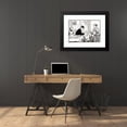 thumbnail image 4 of Julie de Graag 24x19 Black Modern Framed Museum Art Print Titled - Boy and Girl Show Their Father a Bag (1887), 4 of 5