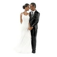 thumbnail image 2 of Pastel De Bodas Muñeca Resina Novio Novia Negro Pareja Figurita Pastel Soporte Topper, 2 of 6